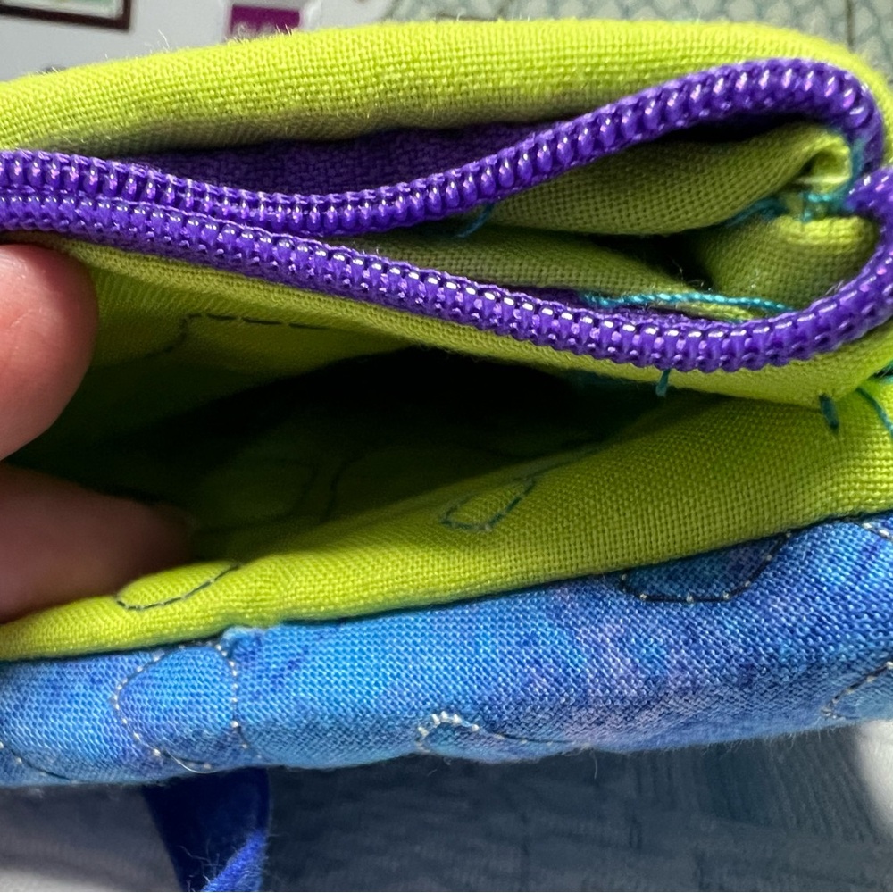 Handmade, mini, very colorful, crossbody bag. - Picture 12 of 13